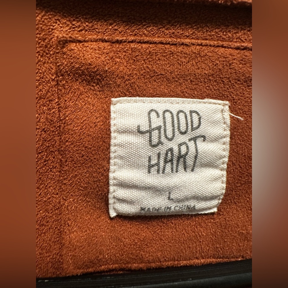 Good Hart velvet/corduroy zip jacket. Size large